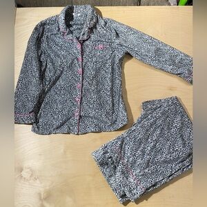 Celestial Dreams Pajamas Set - Gray with Pink Accents 3X (22W-24W) (PE)